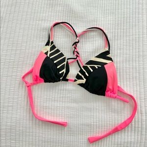 Black and Pink Bikini top